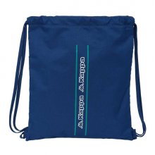 Safta Kappa Marino Saco Plano - Bolsillo con Cremallera - Cierre con Cordones - 5L - Ligero y Portatil - 350x10x400mm - Color Azul Marino