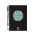 Finocam Cool Agenda Escolar 26/27 - 1 Dia por Pagina - Formato 8Âº - 120x164mm - Tapas de Carton Forrado - Papel de 80g/m2 - Espiral Metalica - Esquinas Microperforadas - Color Negro
