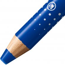 Stabilo MARKdry Marcador para Pizarra - Mina XXL de 10mm - Madera 100% Certificada PRFC - Color Azul (5 uds)