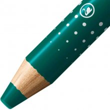 Stabilo MARKdry Marcador para Pizarra - Mina XXL de 10mm - Madera 100% Certificada PRFC - Color Verde (5 uds)