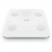 SPC Atenea Fit 3 Bascula de Baño Inteligente - Registra e Identifica hasta 10 Usuarios - Diseño de Cristal - Pantalla LED - Activacion Tactil - Capacidad 180kg