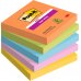 Post-It Super Sticky Pack de 5 Blocs de 90 Notas Adhesivas Reposicionables - Forma Cuadrada - 76x76mm - Colores Surtidos