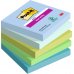 Post-It Super Sticky Pack de 5 Blocs de 90 Notas Adhesivas Reposicionables - Forma Cuadrada - 76x76mm - Colores Surtidos