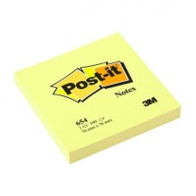 Post-it Pack con 6 Blocs de 100 Notas Adhesivas Removibles Canary Yellow 76x76mm - Papel con Certificacion PEFC - 7100103157 - Color Amarillo Claro