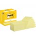 Post-It Pack de 12 Blocs de 100 Notas Adhesivas Reposicionables - Forma Rectangular - 76x127mm - Color Amarillo Claro