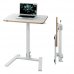 Leitz Ergo Escritorio Plegable Unipersonal para Trabajar Sentado o de Pie - Escritorio de 65x46x1,8cm - Peso Maximo Soportado 20kg - Color Blanco