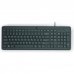 HP 150 Teclado USB - Patas Ajustables - Indicadores LED (Num/Caps) - Fabricado con Plastico Reciclado - Color Negro