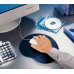 Esselte Allinone Alfombrilla y Reposamuñecas Ergonomicos - Relleno de Gel - Color Azul