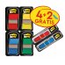 Post-It Index Pack de 6 Dispensadores con Marcadores de Indice Reposicionables - Forma Rectangular - Colores Surtidos