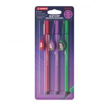 Stabilo Pen 68 K-Pop Demon Hunter Pack con 3 Rotuladores de Punta de Fibra - Trazo de 1mm aprox. - Tinta con Base de Agua - Colores Surtidos