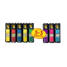 Post-It Index Pack de 8 Dispensadores con 35 Marcadores de Indice Reposicionables - Forma Rectangular - Colores Surtidos