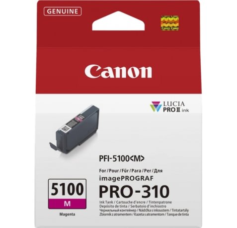 Canon PFI5100 Magenta Cartucho de Tinta Original - PFI5100M/6954C001