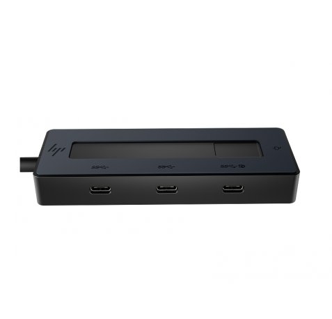 HP Hub Multipuerto 4K USBâ??C - 4 Puertos USBâ??C 10Gbps - Power Delivery 65W - Salida de Video 4K via DisplayPort Alt Mode - DiseÃ±o Compacto 50% Plastico Reciclado - Color Negro