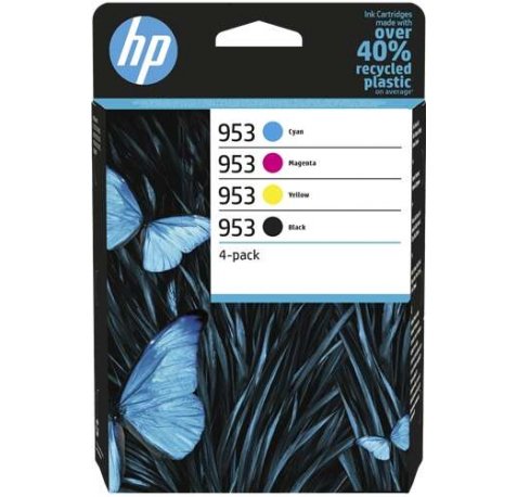 HP 953 Pack de 4 Cartuchos de Tinta Originales - 6ZC69AE