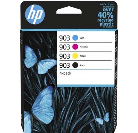 HP 903 Pack de 4 Cartuchos de Tinta Originales - 6ZC73AE