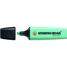 Stabilo Boss 70 Pastel Rotulador Marcador Fluorescente - Trazo entre 2 y 5mm - Recargable - Tinta con Base de Agua - Color Toque Turquesa (10 uds)