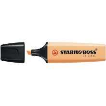 Stabilo Boss 70 Pastel Marcador Fluorescente - Trazo entre 2 y 5mm - Recargable - Tinta con Base de Agua - Color Naranja Palido (10 uds)