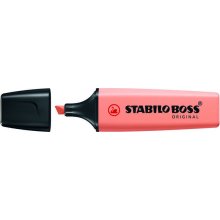 Stabilo Boss 70 Pastel Rotulador Marcador Fluorescente - Trazo entre 2 y 5mm - Recargable - Tinta con Base de Agua - Color Melocoton Sedoso (10 uds)