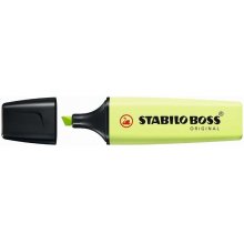 Stabilo Boss 70 Pastel Marcador Fluorescente - Trazo entre 2 y 5mm - Recargable - Tinta con Base de Agua - Color Chispa de Lima (10 uds)