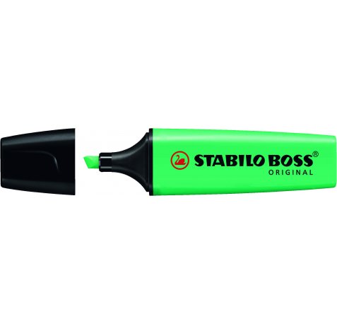Stabilo Boss 70 Rotulador Marcador Fluorescente - Trazo entre 2 y 5mm - Recargable - Tinta con Base de Agua - Color Turquesa Fluorescente (10 uds)