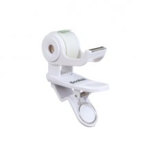 Scotch Dispensador de Pinza con Cinta Adhesiva - Para Cintas de hasta 19mm x 8.89m - Incluye Cinta Adhesiva - Color Blanco