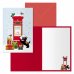 Dohe Buzon Pack de 6 Tarjetas de Felicitacion Navideña con Sobre - Tamaño Cerrada 11.5x17cm, Abierta 23x17cm - Papel Offset - Impresas a todo Color