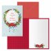 Dohe Holly Pack de 6 Tarjetas de Felicitacion Navideña con Sobre - Tamaño Cerrada 11.5x17cm, Abierta 23x17cm - Papel Offset - Impresas a todo Color