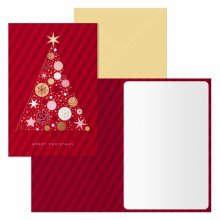 Dohe Abeto Pack de 6 Tarjetas de Felicitacion Navideña con Sobre - Tamaño Cerrada 11.5x17cm, Abierta 23x17cm - Papel Offset - Impresas a todo Color