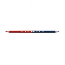 Milan Lapiz Bicolor Rojo y Azul - Mina Ã? 2.9mm - Triangular - Resistente a la Rotura (12 uds)