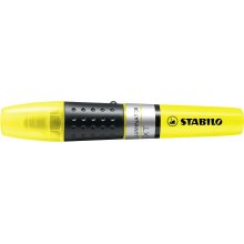 Stabilo Iluminator Marcador Fluorescente - Mayor Suministro de Tinta - Zona de Agarre - Trazo entre 2 y 5mm - Color Amarillo (5 uds)