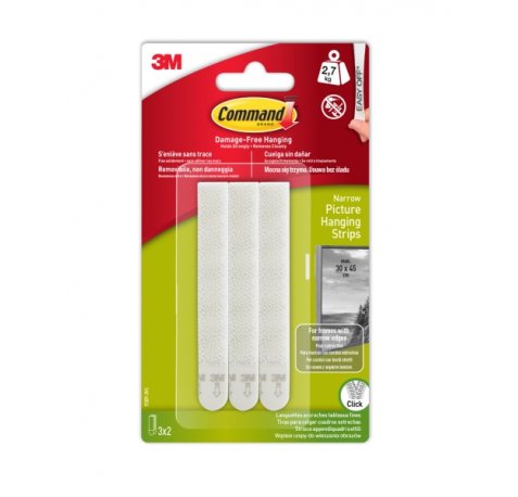 Command Tiras Adhesivas para Colgar Cuadros - Color Blanco