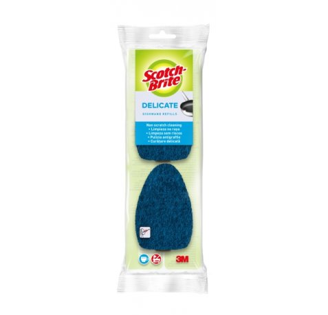 Scotch-Brite Recambios de Pack de 2Â Estropajos con Mango - No Raya - Color Azul Oscuro