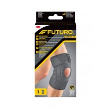 Futuro Comfort Rodillera - Ajustable (27.9 - 55.9cm) - Transpirable - Aisla la Humedad - Elastico - Color Gris Oscuro