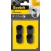 Scotch Pack de 4 Conteras Ajustables - Diametro de 22-25mm - Color Negro