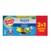 Scotch-Brite Delicate Pack de 3 Estropajos de Cocina - Proteccion para los Dedos - Promocion 2 + 1 Gratis - No Raya - Color Amarillo