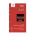 Finocam R499 Recambio para Agenda Open - Anual 2027 - Semana Vista Vertical - Formato 400 - 91x152mm - 6 Taladros - Papel de 80g/m2 - Color Blanco