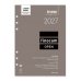 Finocam R1098 Recambio para Agenda Open - Anual 2027 - 1 Dia por Pagina - Formato 1000 - 155x215mm - 6 Taladros - Papel de 70g/m2 - Color Blanco