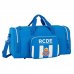 Safta RCD Espanyol Bolsa de Deporte - Bandolera Ajustable - Cremallera Doble - Bolsillo Frontal - Bolsillos Laterales - Fondo Semirigido - Tacos en Base - 550x270x260mm - Color Azul y Blanco
