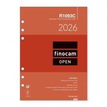 Finocam R1093C Recambio para Agendas Open en Catalan - Anual 2026 - Formato 1000 - 155x6x215mm - Semana Vista Horizontal - Color Blanco