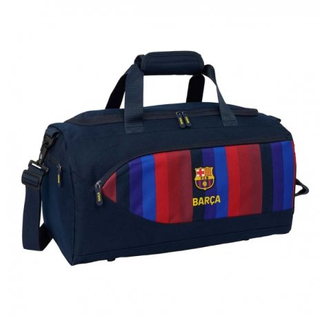 Safta F.C.Barcelona 1Âª Equipacion 26/27 Bolsa de Deporte - Bandolera Ajustable - Bolsillos Laterales y Frontal - Fondo Semirigido - Cremallera con Doble Tirador - 50x25x25cm - Color Azul Noche