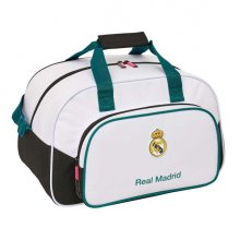Safta Real Madrid Equipacion 26/27 Bolsa de Deporte - Bandolera Ajustable - Bolsillo Frontal - Cremallera con Doble Tirador - Tacos en la Base - 40x24x23cm - Color Blanco y Negro Safta Real Madrid Equipacion 26/27 Bolsa de Deporte - Bandolera Ajustable - Bolsillo Frontal - Cremallera con Doble Tirador - Tacos en la Base - 40x24x23cm - Color Blanco y Negro
