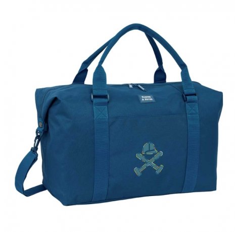 Safta Harper and Neyer Bolsa de Deporte - Bandolera Ajustable - Cierre de Iman - Interior Forrado - Cremalleras Bidireccionales - Asa Forrada - 43.35L - 500x220x290mm - Color Azul Marino