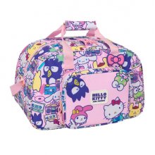 Safta Hello Kitty and Friends Bolsa de Deporte - Bandolera Ajustable - Bolsillo Frontal - Cremallera con Doble Tirador - Tacos en la Base - 40x24x23cm - Color Rosa Safta Hello Kitty and Friends Bolsa de Deporte - Bandolera Ajustable - Bolsillo Frontal - Cremallera con Doble Tirador - Tacos en la Base - 40x24x23cm - Color Rosa