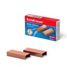 Erichkrause Grapas de Cobre ?24/6 - 1000 Grapas - Alta Calidad y Resistencia Mejorada - Resistente a La Corrosion - Color Cobre