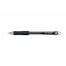 Uni-ball Shalaku M5-100 Portaminas - Ancho de Trazo 0.5mm - 2 Minas HB - Empuñadura de Caucho Antifatiga - Goma de Borrar Integrada - Color Negro (10 uds)