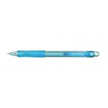 Uni-ball Shalaku M5-100 Portaminas - Ancho de Trazo 0.5mm - 2 Minas HB - Empuñadura de Caucho Antifatiga - Goma de Borrar Integrada - Color Azul Claro (10 uds)