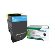 Lexmark CS317 / CS417 / CS517 / CX317 / CX417 / CX517 Cyan Cartucho de Toner Original - 71B20C0