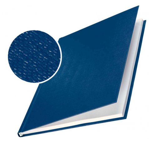 Leitz Tapas Rigidas Impressbind - 7,0mm - Estructura de Lino - Encuadernacion de Alta Calidad - Color Azul