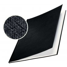 Leitz Tapas Rigidas Impressbind - 10,5mm - Estructura de Lino - Encuadernacion de Alta Calidad - Negro Carton de 1,75mm - Superficie de Lino Lacada - Papel Blanco sin Acido - A4