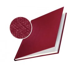 Leitz Pack de 10 Tapas Rigidas Impressbind 14mm - Capacidad de 106-140 Hojas A4 - Encuadernacion de Alta Calidad - Exterior Superficie de Lino Lacada - Papel Blanco sin Acido - Color Burdeos
